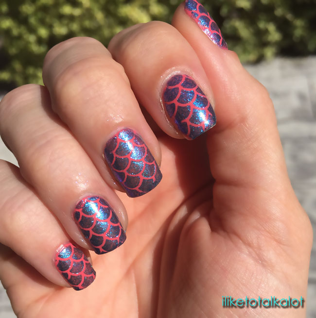 mermaid nails with whatsup nails by iliketotalkblog