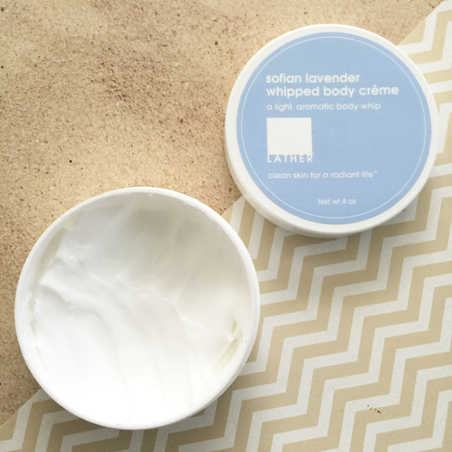 lather sofian lavender whipped body creme