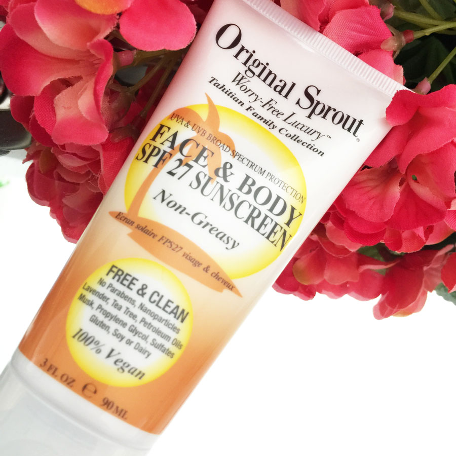 Original Sprout face and body sunscreen review by iliketotalkblog